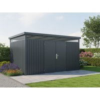 18 % Discount! StarLine Metall Gerätehaus Modell Solidum 11,4 m² 16m² Unkategorisiert online kaufen