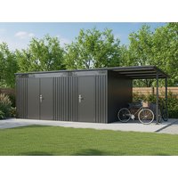 20 % Discount! 2-Raum Metall Gerätehaus Skylight Duo Plus 18,10 m 18m² Unkategorisiert online kaufen