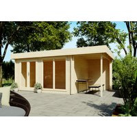26 % Discount! Fjordholz Flachdach Holzgartenhütte Modell Luke 28 18m² Unkategorisiert online kaufen