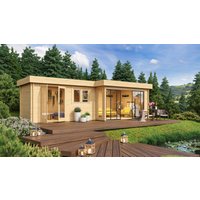 26 % Discount! Fjordholz Holzgartenhütte Alu Concept 44 K 28m² Unkategorisiert online kaufen