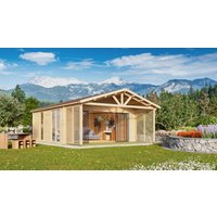 26 % Discount! Fjordholz Holzgartenhütte Alu Concept Arosa 44 C 20m² Unkategorisiert online kaufen