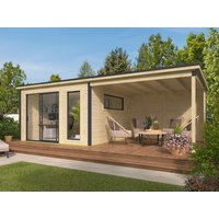 26 % Discount! Fjordholz Holzgartenhütte Modell Juist-2 mit Anbau 16m² Unkategorisiert online kaufen