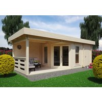26 % Discount! Fjordholz Holzgartenhütte Modell Nora 44 E Modern 40m² Unkategorisiert online kaufen
