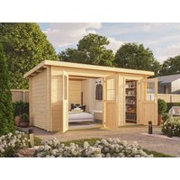 26 % Discount! Fjordholz Pultdach Holzgartenhütte Modell Ezra 2H, Kief 12m² Unkategorisiert online kaufen
