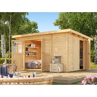 26 % Discount! Fjordholz Pultdach Holzgartenhütte Modell Ezra 3L 16m² Unkategorisiert online kaufen
