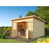 26 % Discount! Fjordholz Pultdach Holzgartenhütte Modell Ezra 5D 12m² Unkategorisiert online kaufen